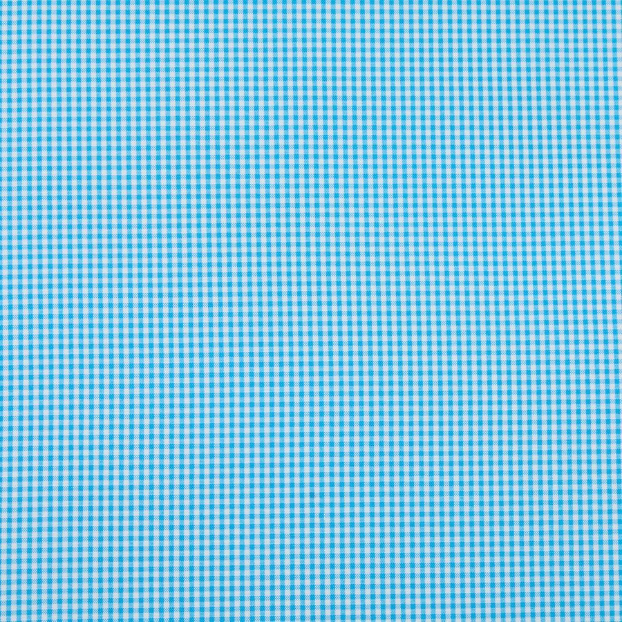 Specialty Turquoise Gingham Mini Check tablecloth